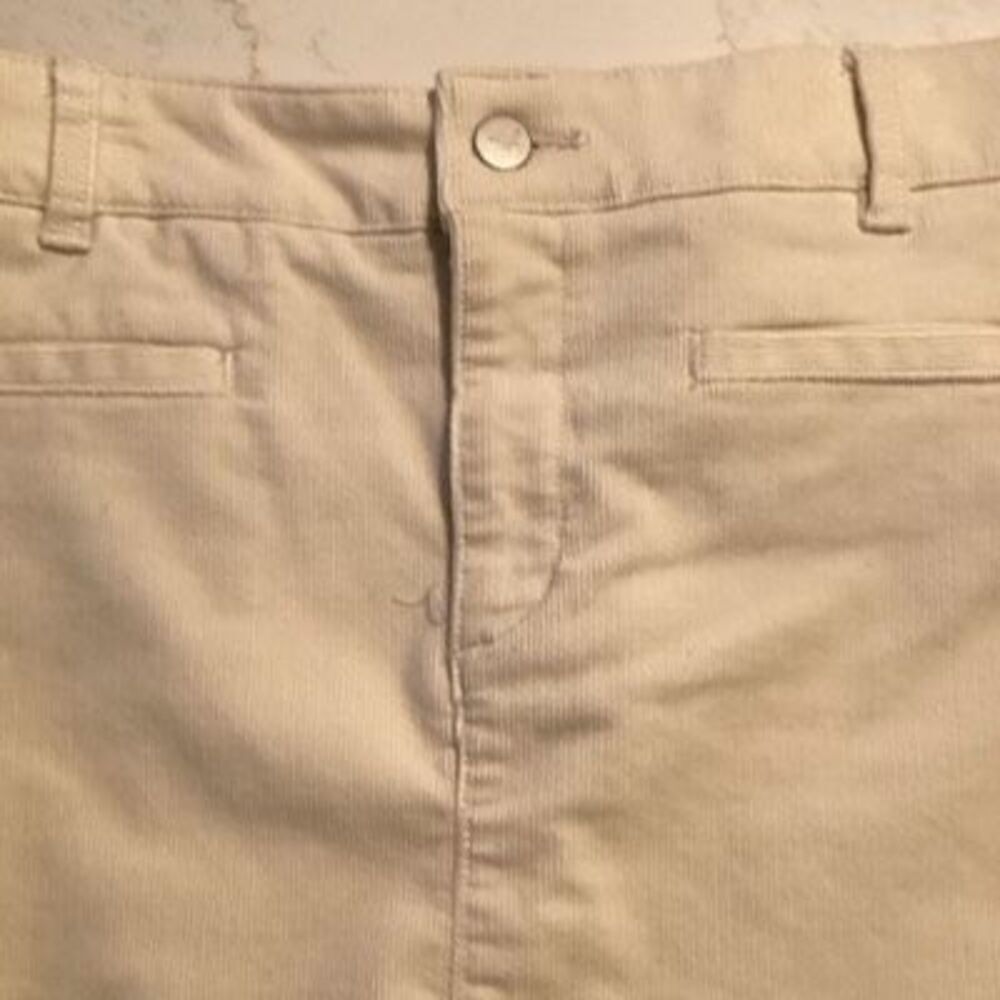 Ann Taylor Loft Corduroy Skirt Sz 8 Winter White